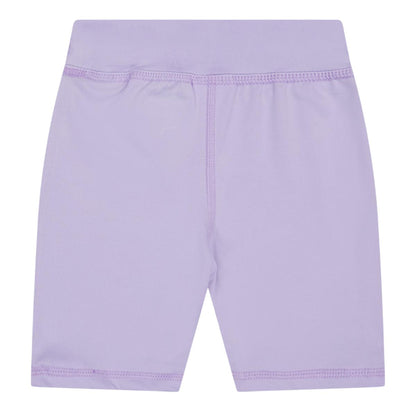 Lavender - Back - Reebok Girls Jersey Slim Cycling Shorts (Pack of 2)