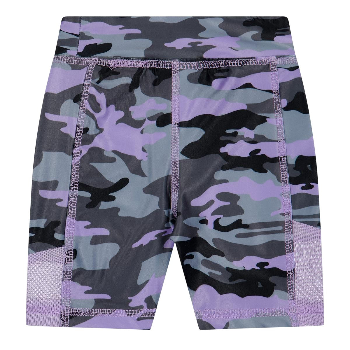 Lavender - Lifestyle - Reebok Girls Jersey Slim Cycling Shorts (Pack of 2)