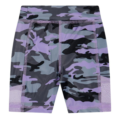 Lavender - Lifestyle - Reebok Girls Jersey Slim Cycling Shorts (Pack of 2)