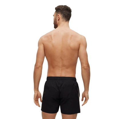 Black - Back - Boss Mens Iconic Regular Swim Shorts