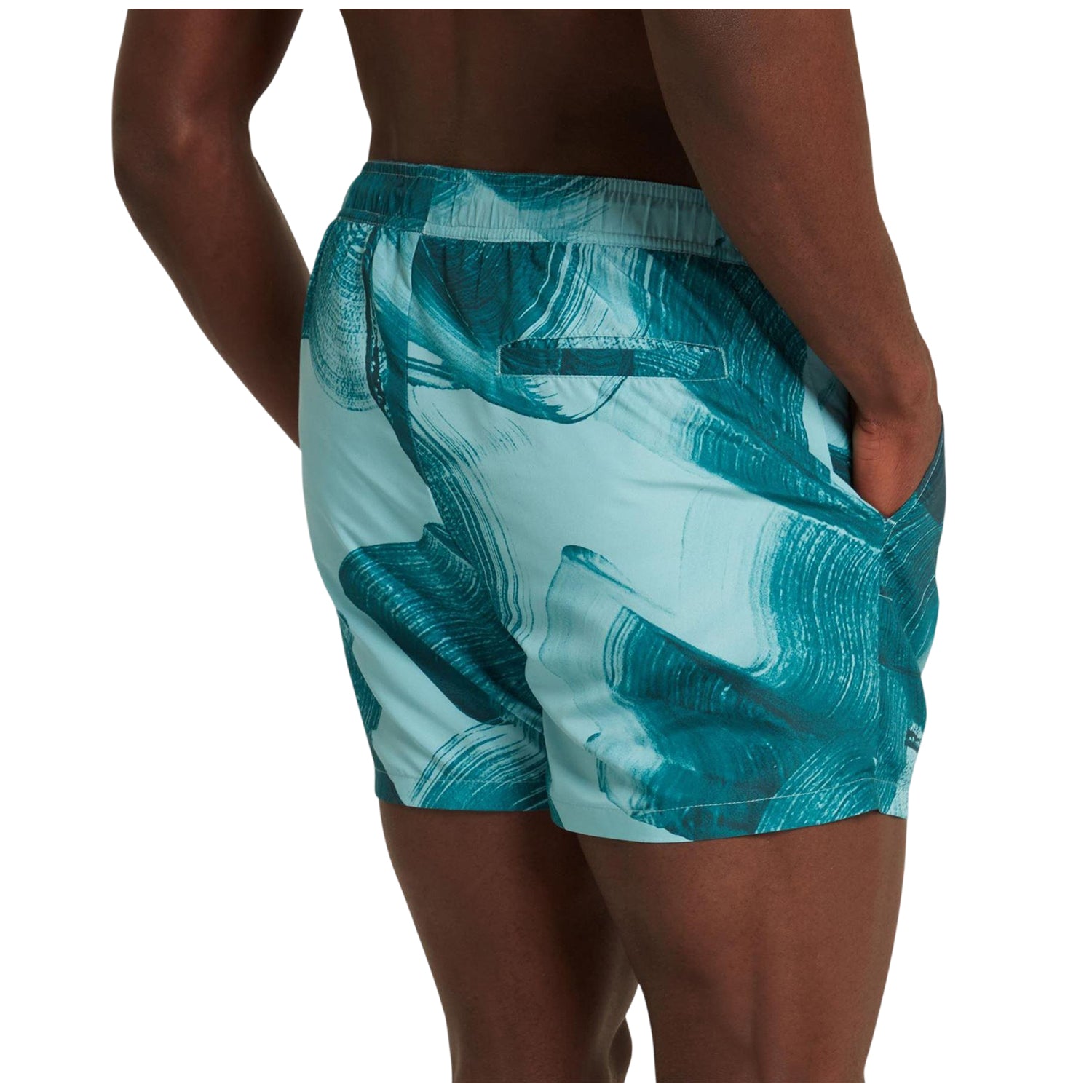Turquoise - Lifestyle - Ted Baker Mens Printed Swim Shorts