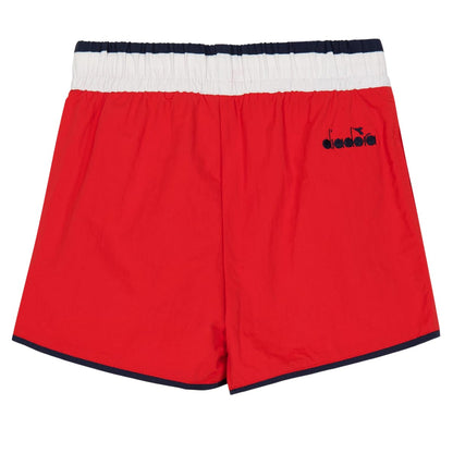 Red - Back - Diadora Childrens-Kids Ju.beach Fregio Swim Shorts