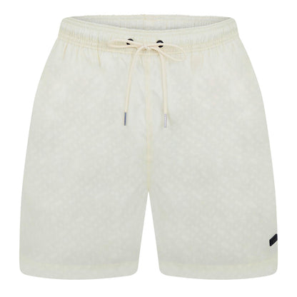 White - Front - Boss Mens Jacques Swim Shorts