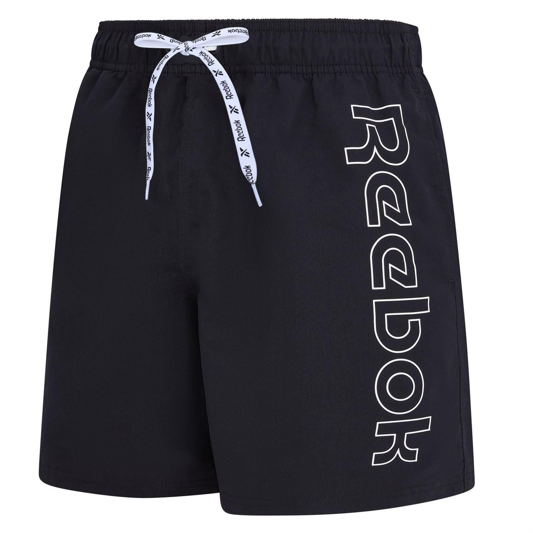 Black - Lifestyle - Reebok Mens Abbott Swim Shorts