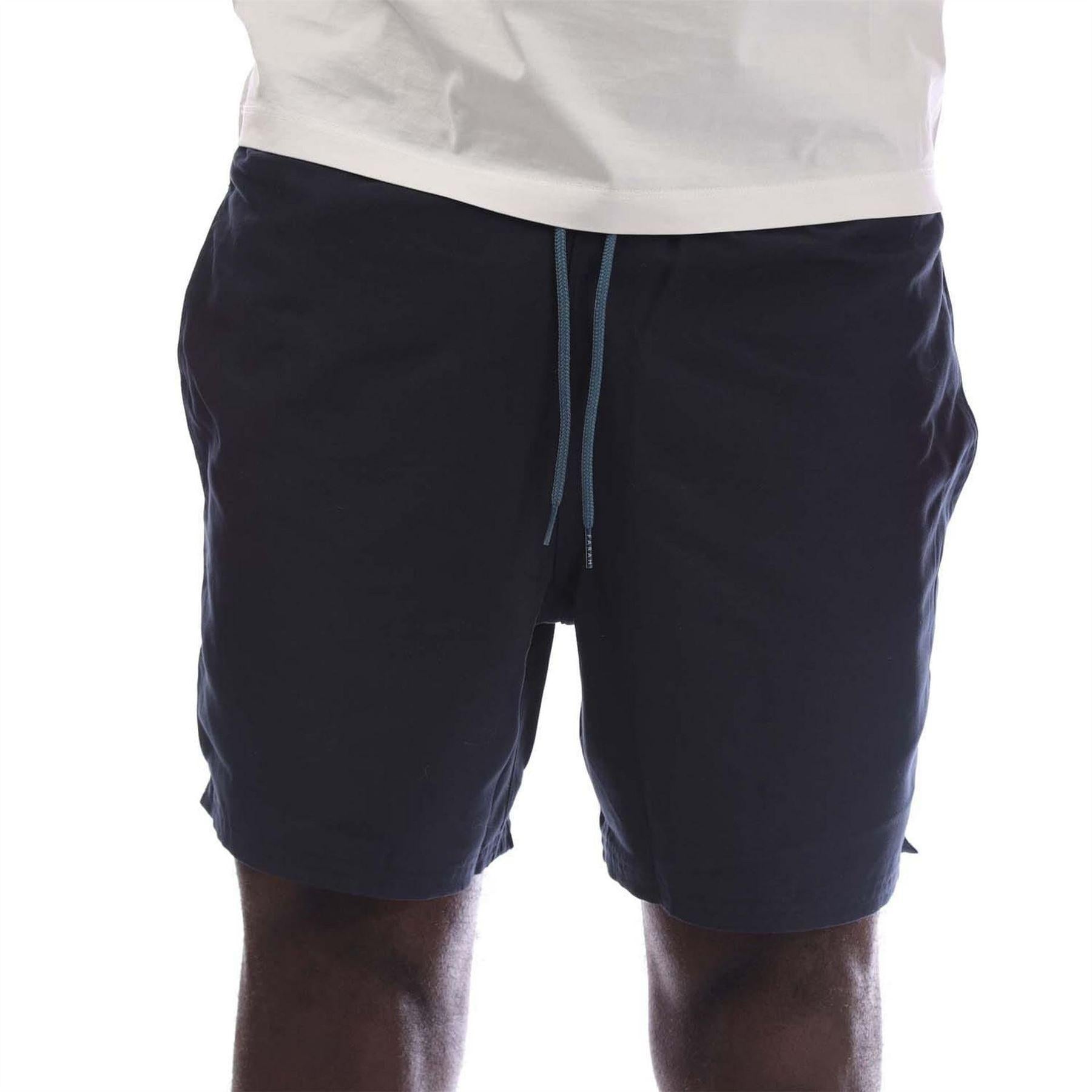 Navy - Front - Farah Mens Colbert Swim Shorts