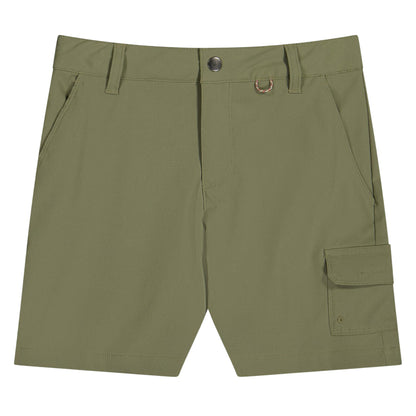 Stone Green - Front - Columbia Mens Cargo Shorts