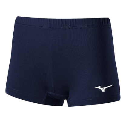 Navy - Front - Mizuno Womens-Ladies Slim Running Shorts