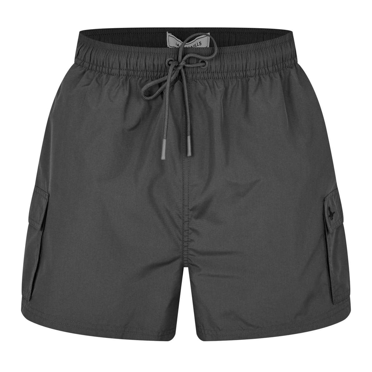 Forged Iron - Front - Jack Wills Mens Regular Swim Shorts