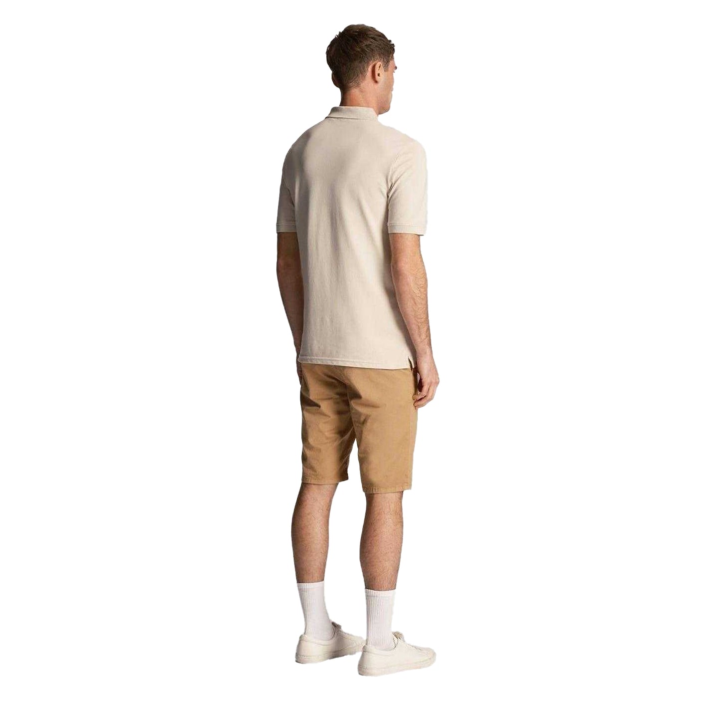 Beige - Back - Lyle & Scott Mens Anfield Straight Shorts