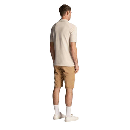 Beige - Back - Lyle & Scott Mens Anfield Straight Shorts