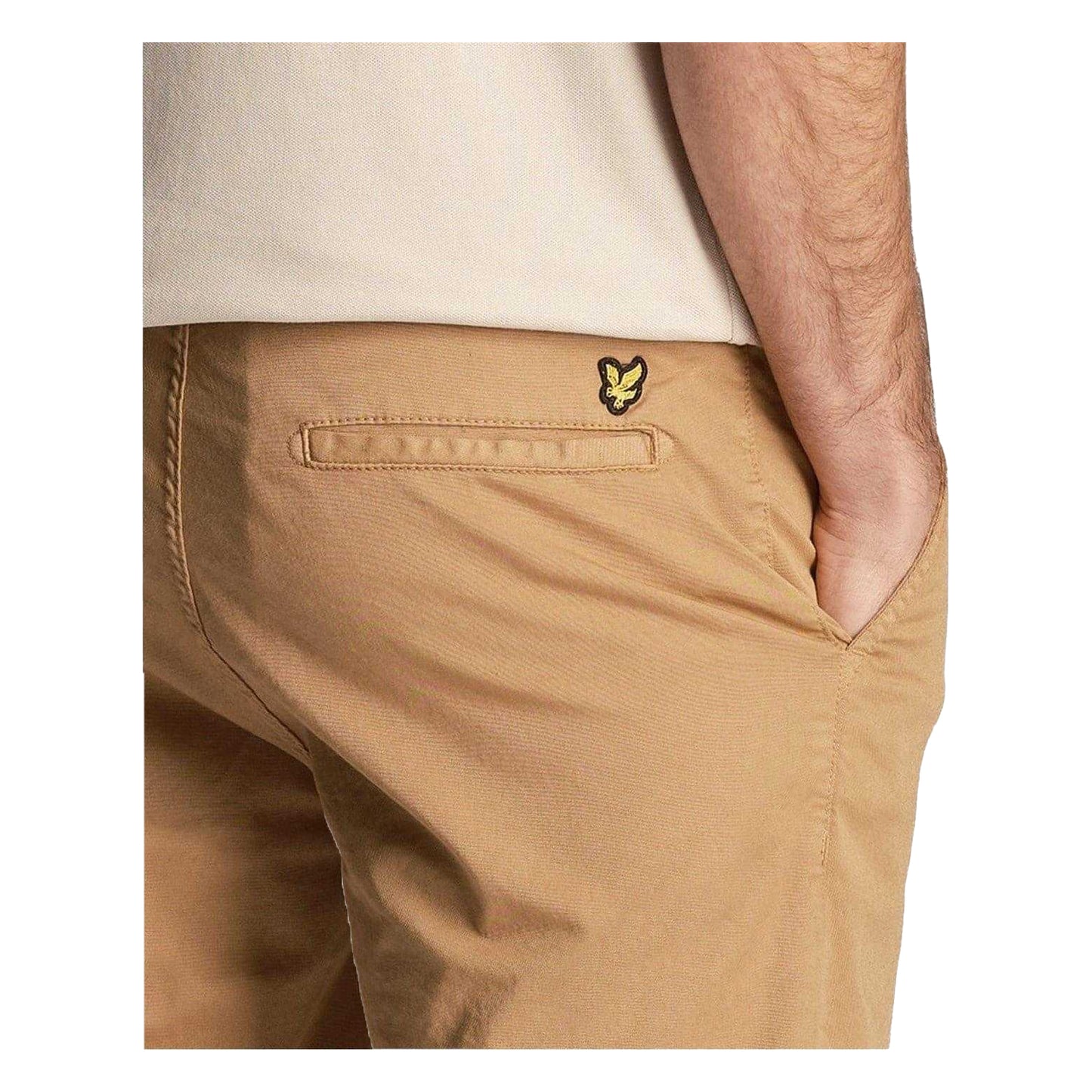 Beige - Side - Lyle & Scott Mens Anfield Straight Shorts