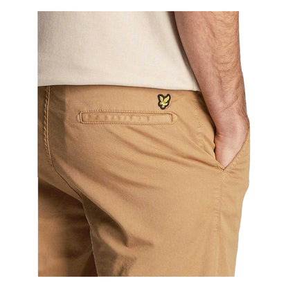 Beige - Side - Lyle & Scott Mens Anfield Straight Shorts