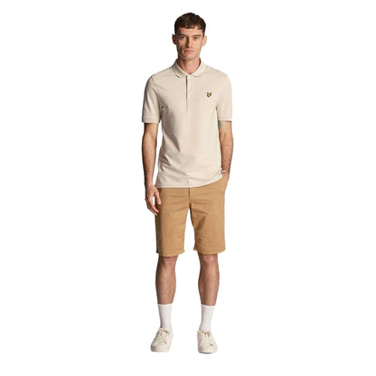 Beige - Front - Lyle & Scott Mens Anfield Straight Shorts