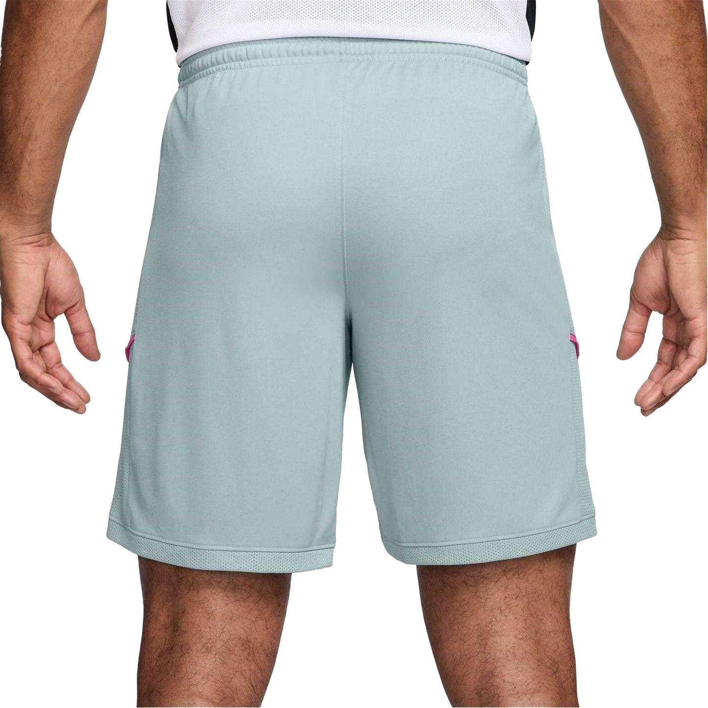 Grey-Pink - Back - Nike Mens Academy Shorts