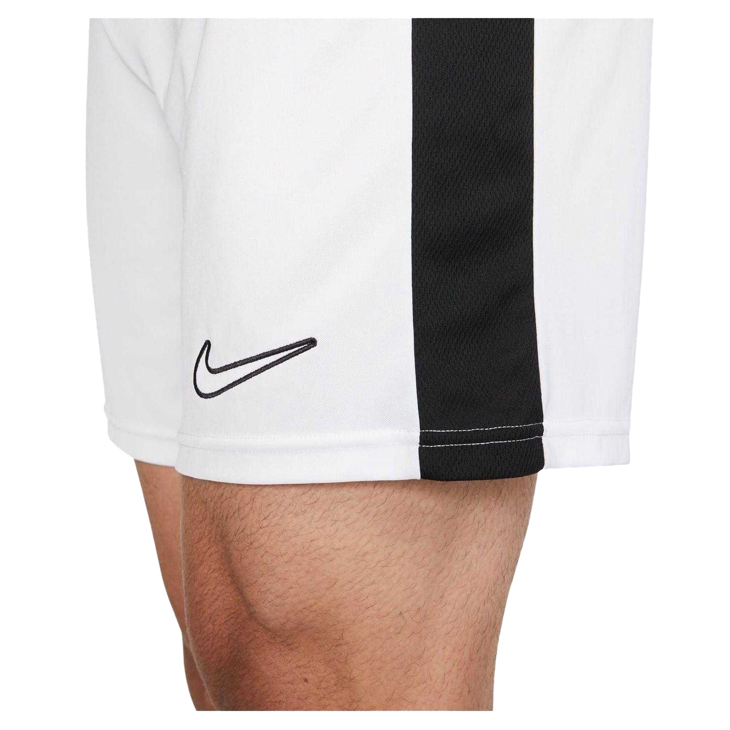 White-Black - Side - Nike Mens Academy Shorts