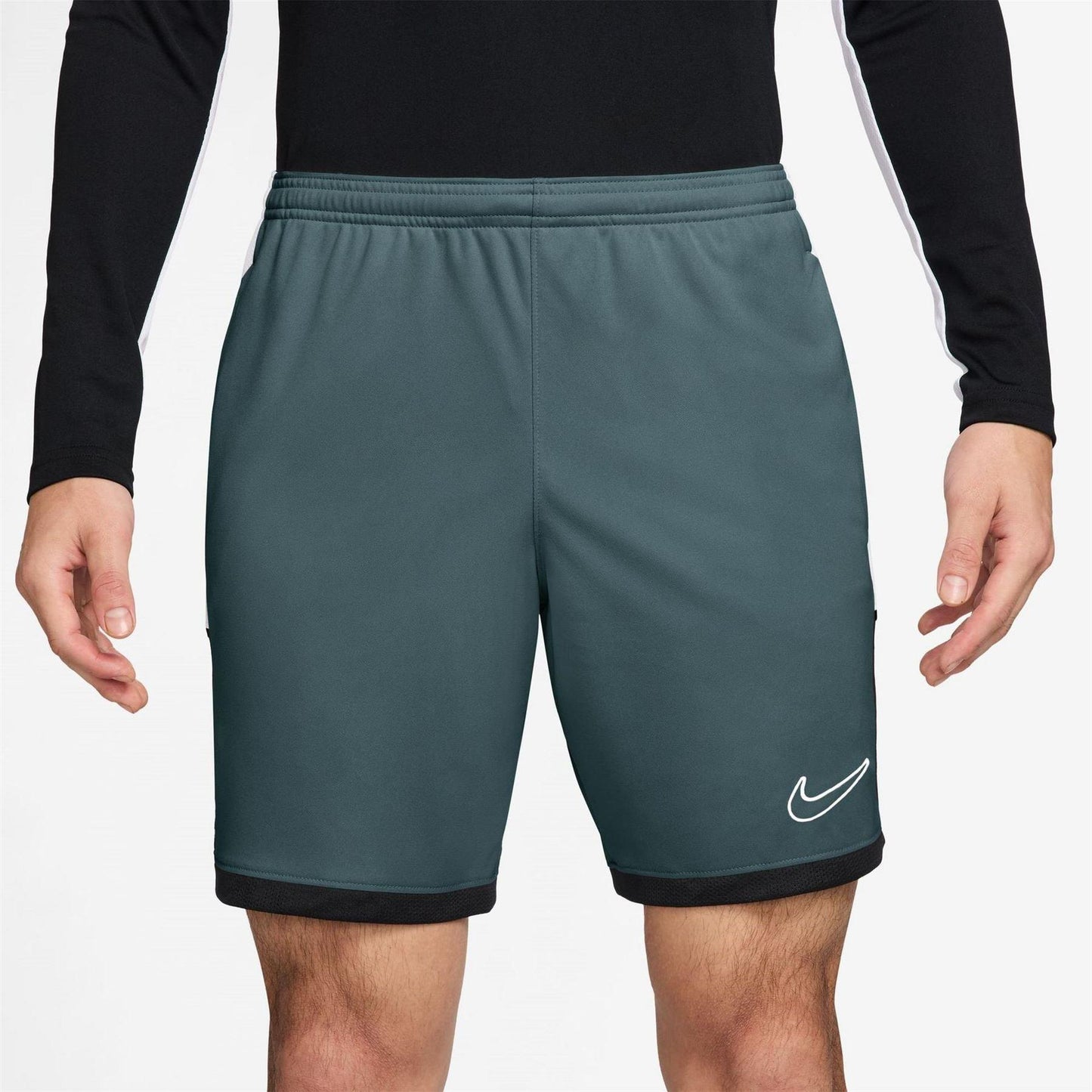 Slate-White - Front - Nike Mens Academy Shorts