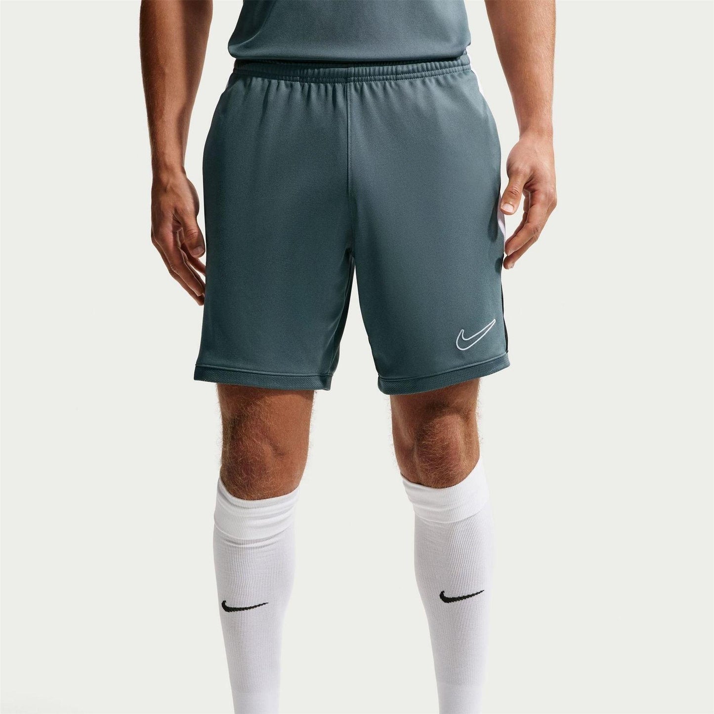 Slate-White - Pack Shot - Nike Mens Academy Shorts
