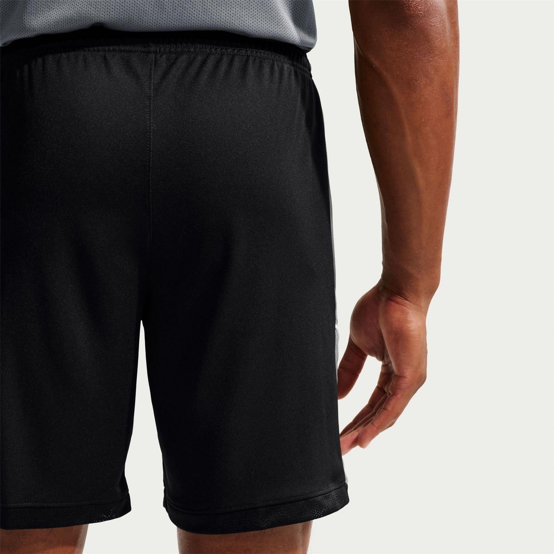 Black-Cool Grey - Back - Nike Mens Academy Shorts