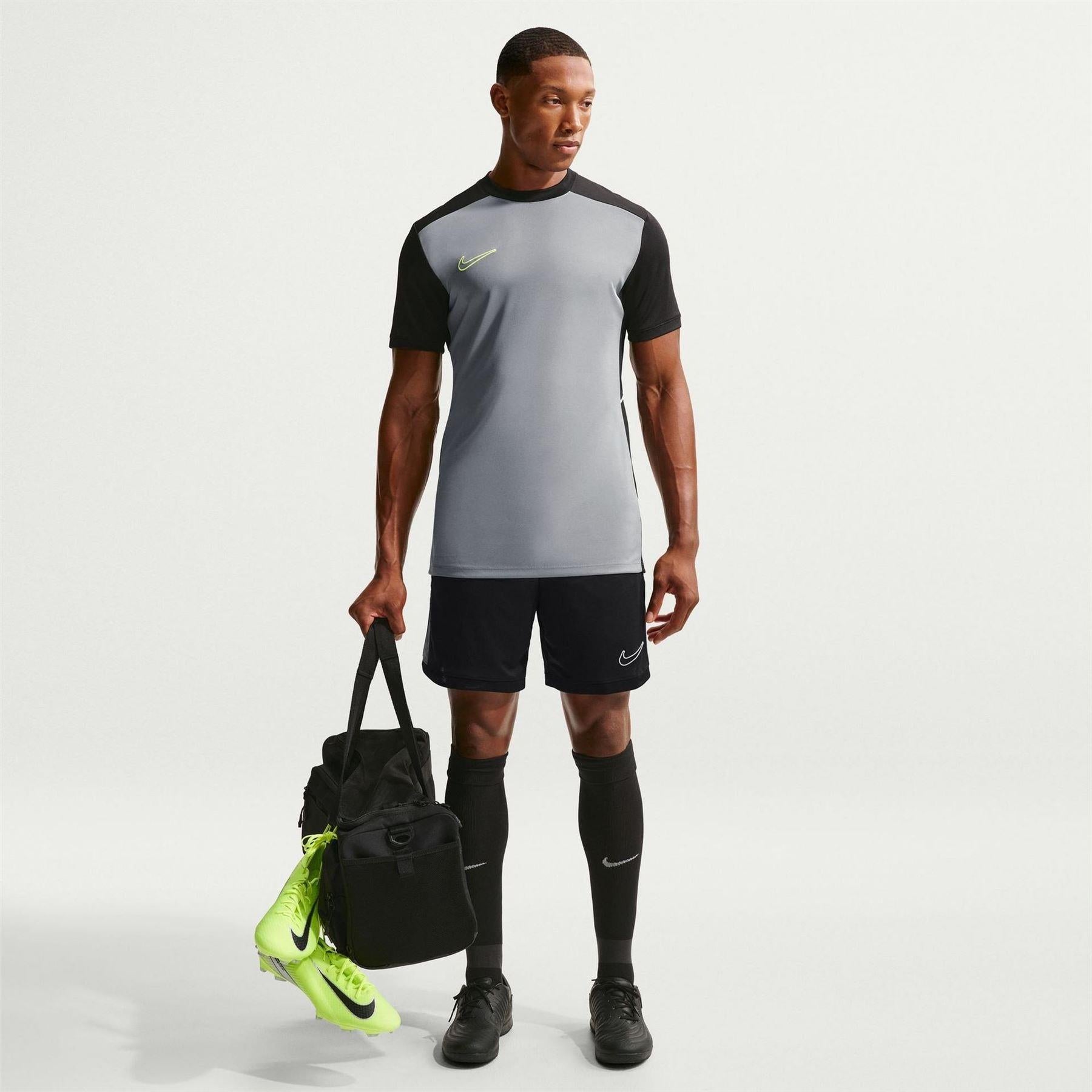 Black-Cool Grey - Lifestyle - Nike Mens Academy Shorts