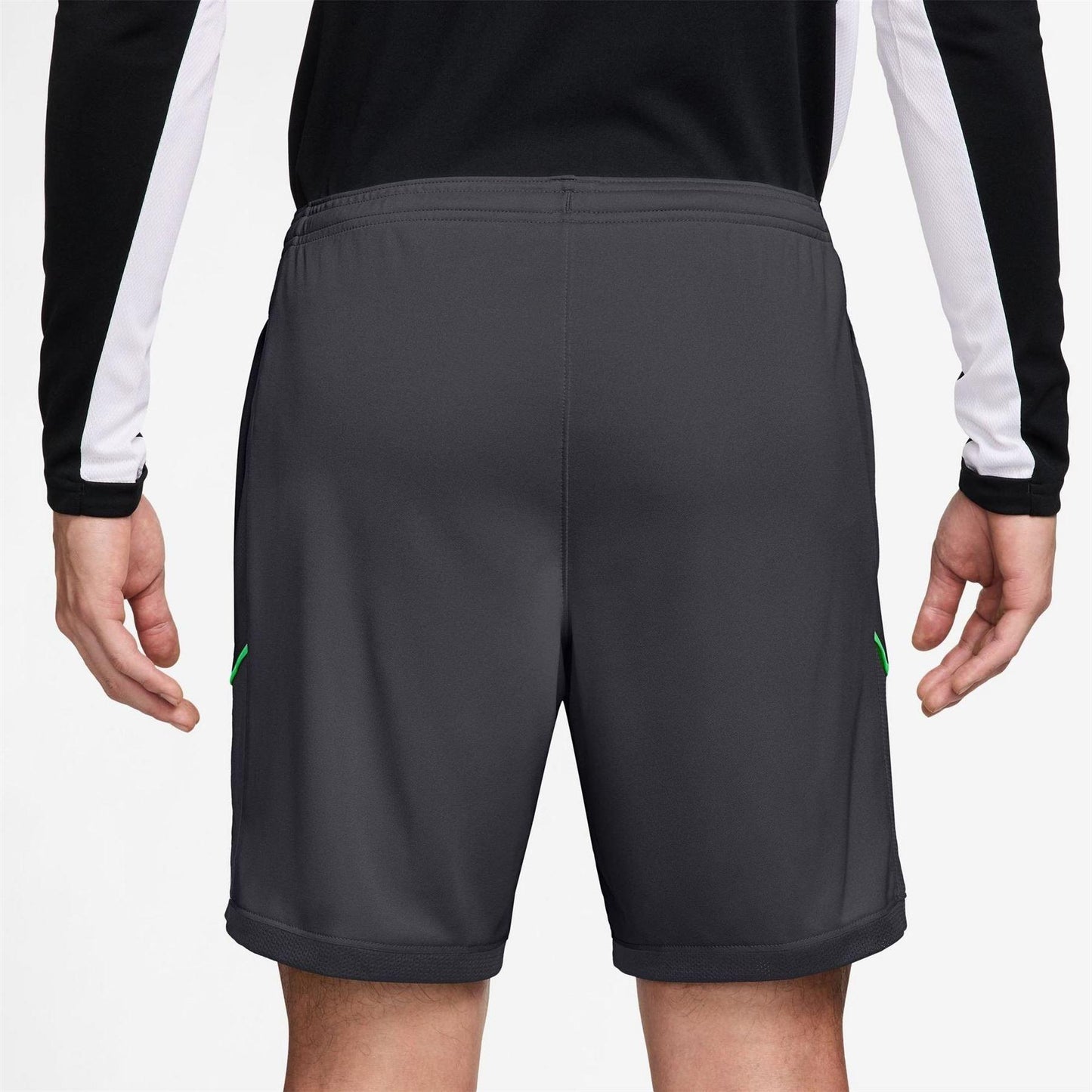 Grey-Black-Green - Back - Nike Mens Academy Shorts