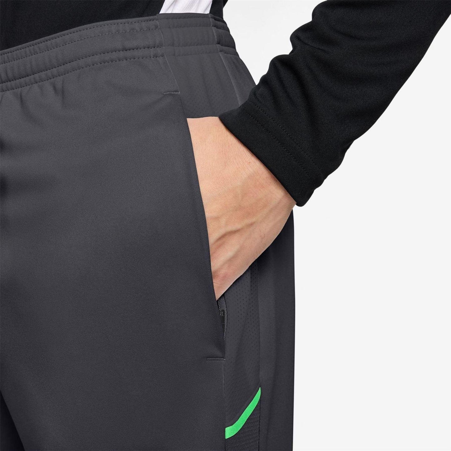 Grey-Black-Green - Lifestyle - Nike Mens Academy Shorts