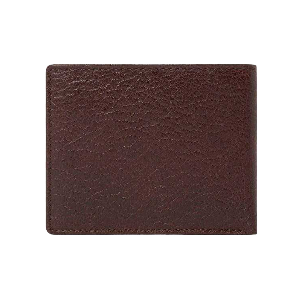 Chocolate - Back - Osprey Mens Highland Bi-Fold Leather Wallet