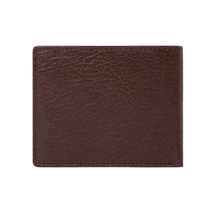 Chocolate - Back - Osprey Mens Highland Bi-Fold Leather Wallet