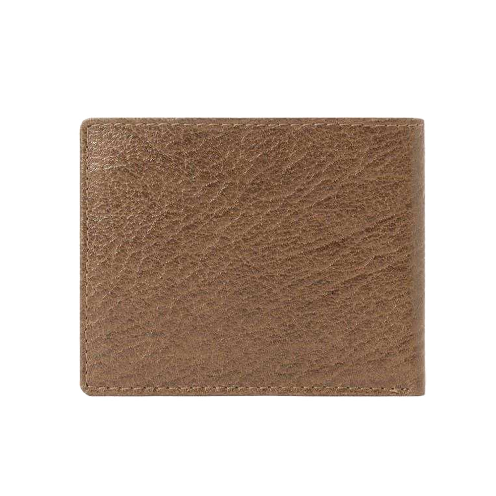 Cognac - Back - Osprey Mens Highland Bi-Fold Leather Wallet