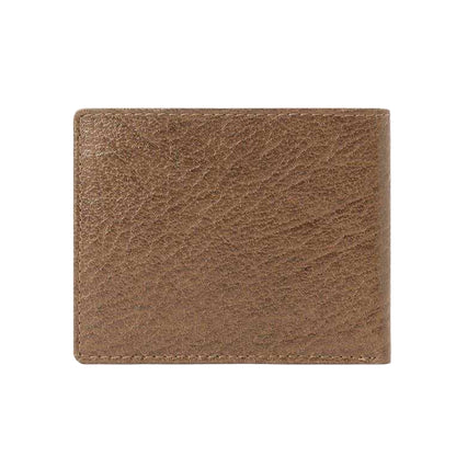 Cognac - Back - Osprey Mens Highland Bi-Fold Leather Wallet