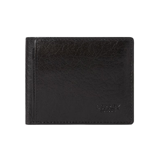 Black - Front - Osprey Mens Highland Bi-Fold Leather Wallet