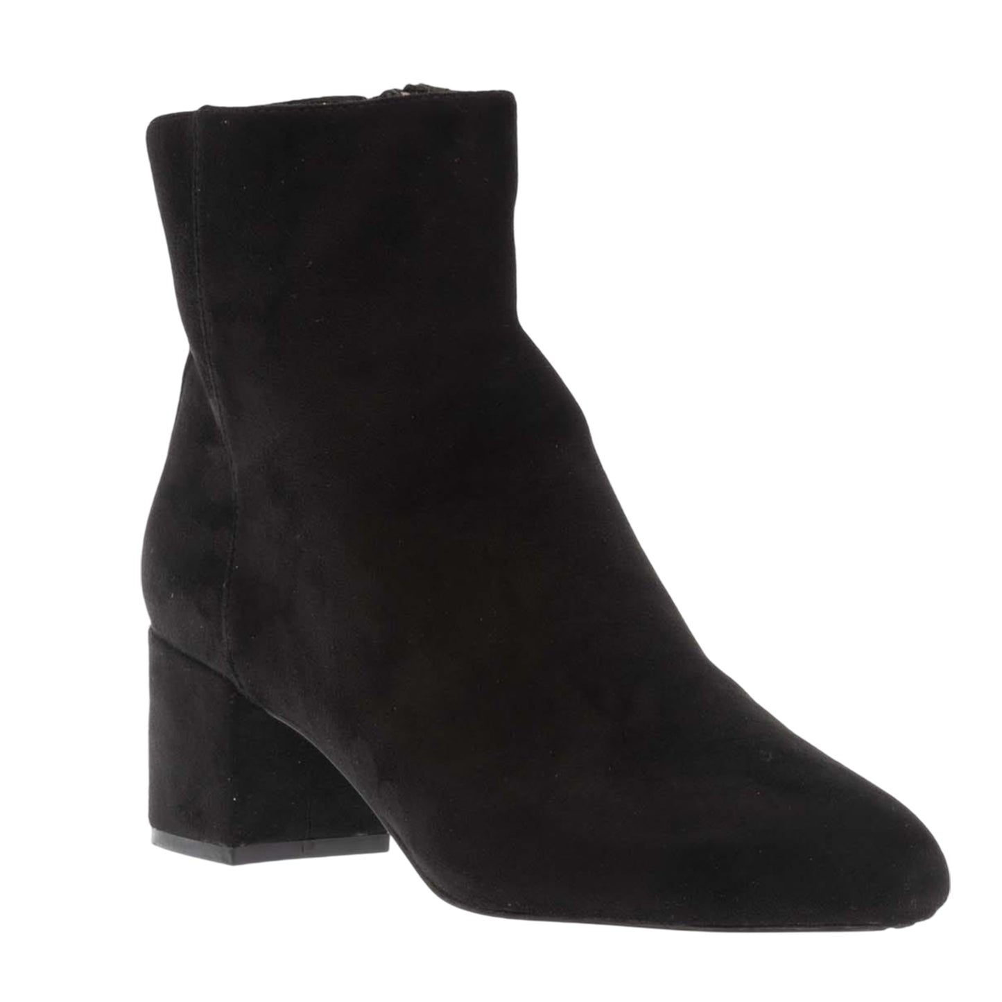 Black - Front - Dune London Womens-Ladies Suede Block Heel Ankle Boots