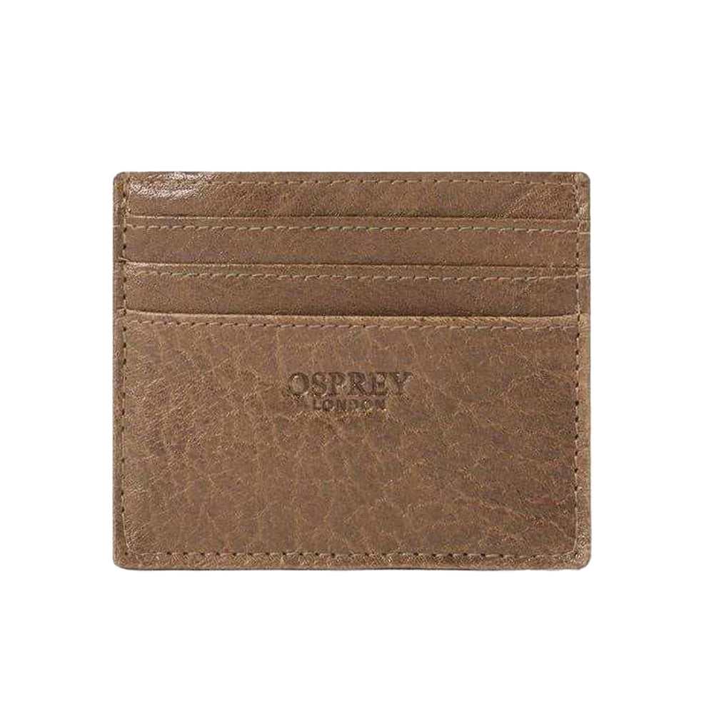 Cognac - Front - Osprey Leather Travel Card Holder