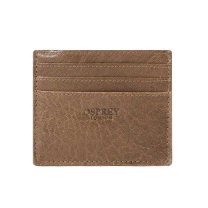 Cognac - Front - Osprey Leather Travel Card Holder