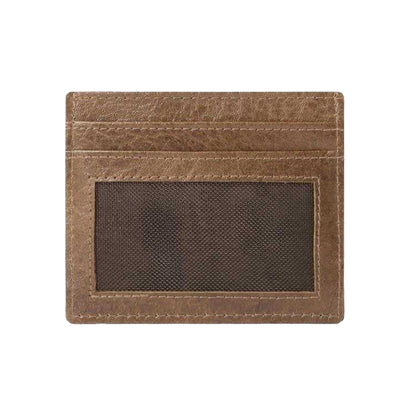 Cognac - Back - Osprey Leather Travel Card Holder