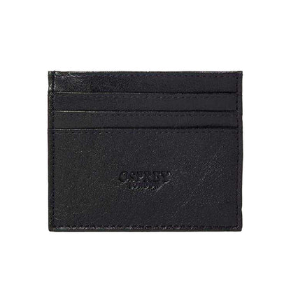 Black - Front - Osprey Leather Travel Card Holder