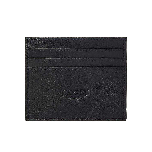 Black - Front - Osprey Leather Travel Card Holder