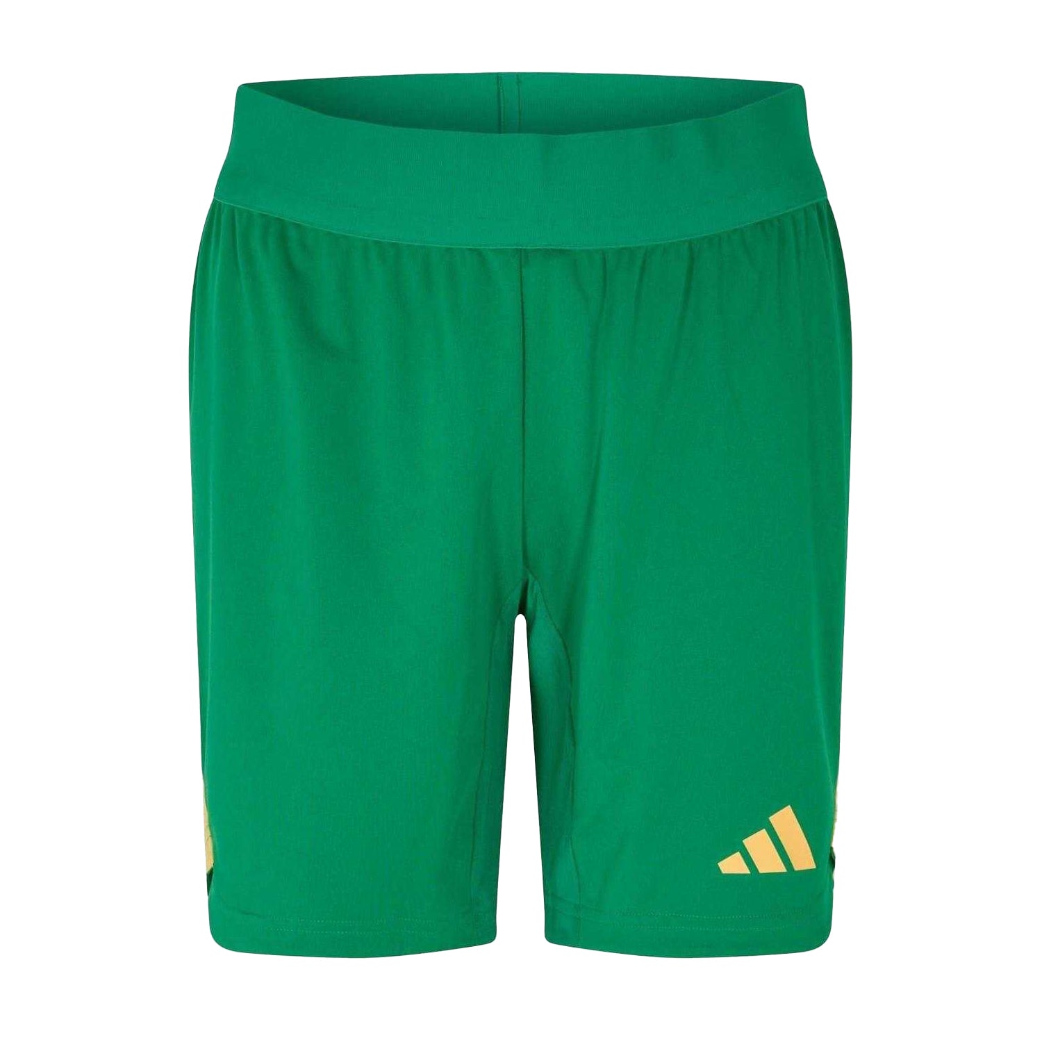 Green - Front - Adidas Unisex Adult Goalkeeper Shorts