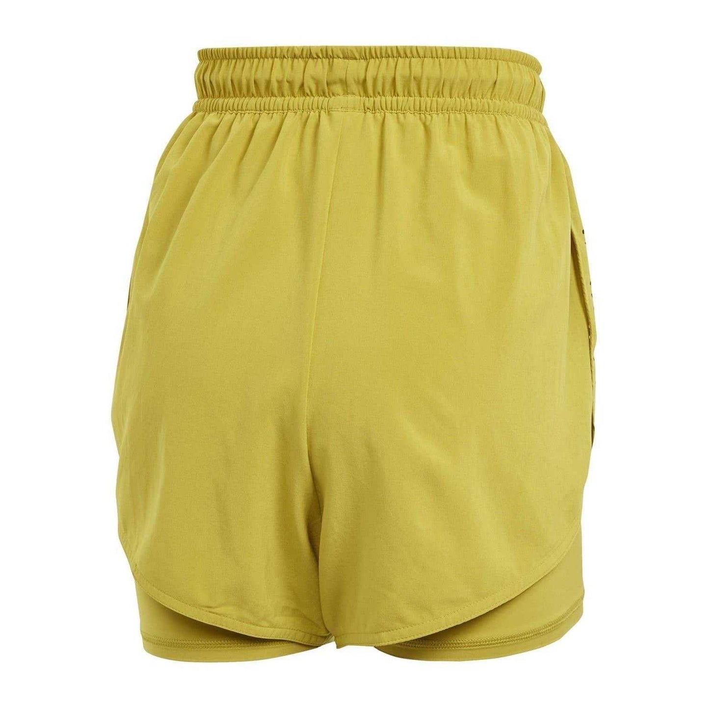 Green - Back - Adidas Womens-Ladies Stella McCartney Loose Fit Running Shorts
