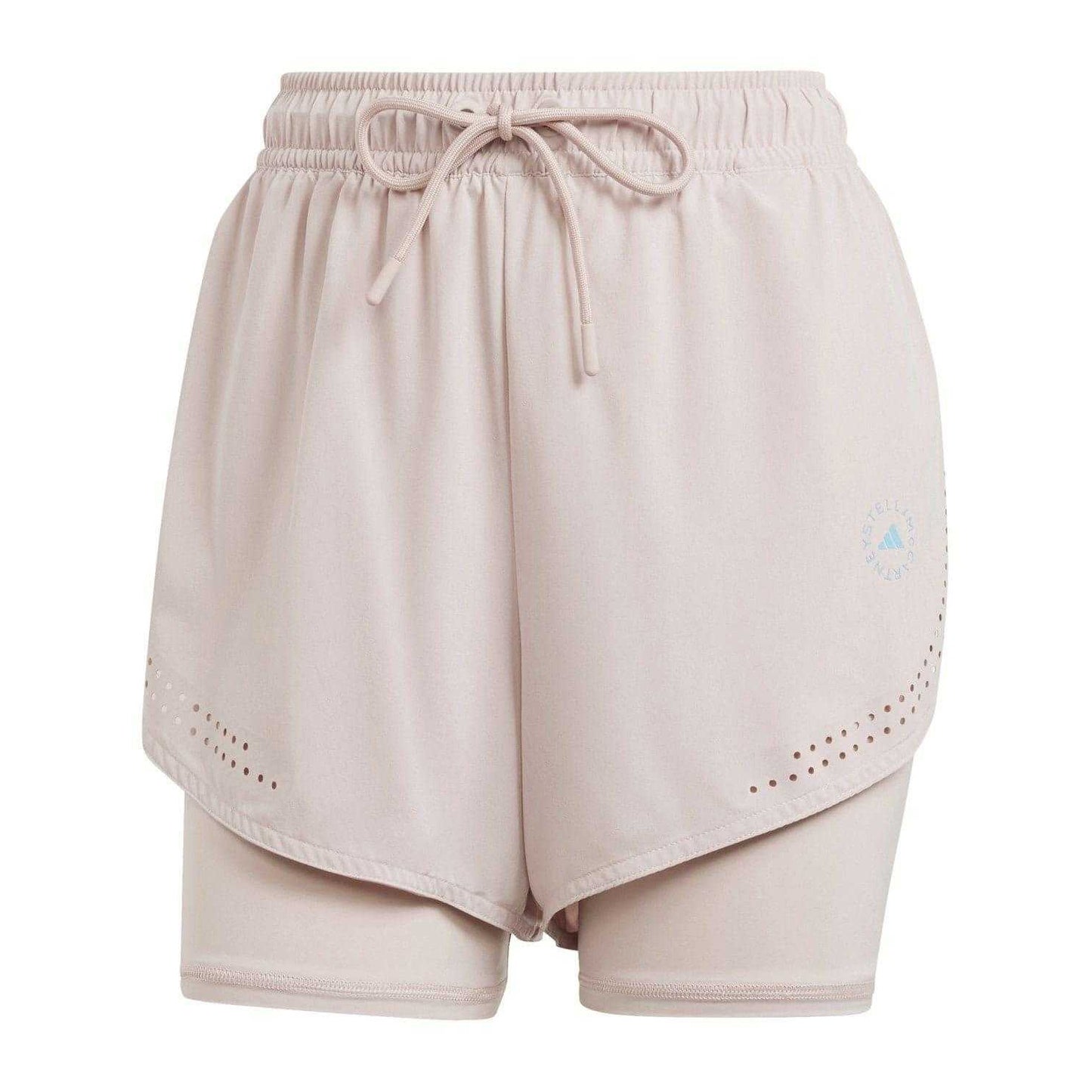 Rose - Front - Adidas Womens-Ladies Stella McCartney Loose Fit Running Shorts