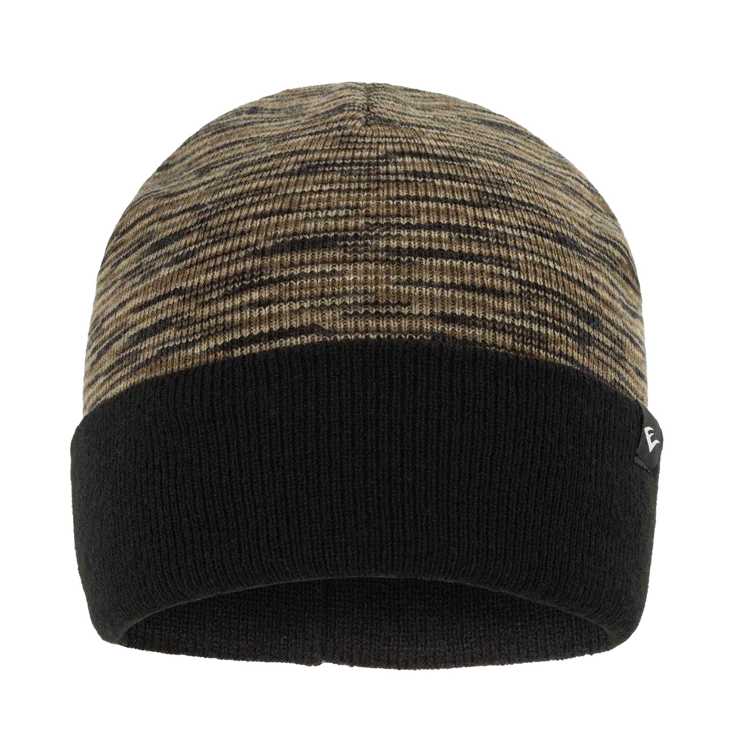 Green-Black Marl - Front - Everlast Mens Striped Beanie