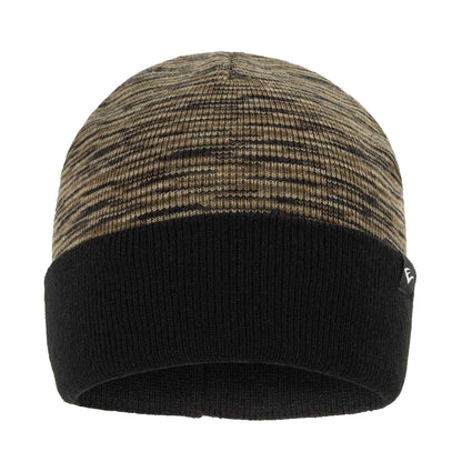 Green-Black Marl - Front - Everlast Mens Striped Beanie