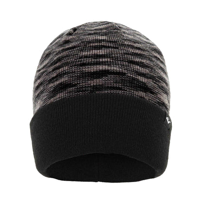 Black-Grey Marl - Front - Everlast Mens Striped Beanie