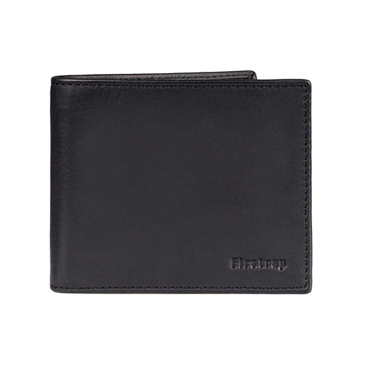 Black - Front - Firetrap Mens Icon Leather Wallet