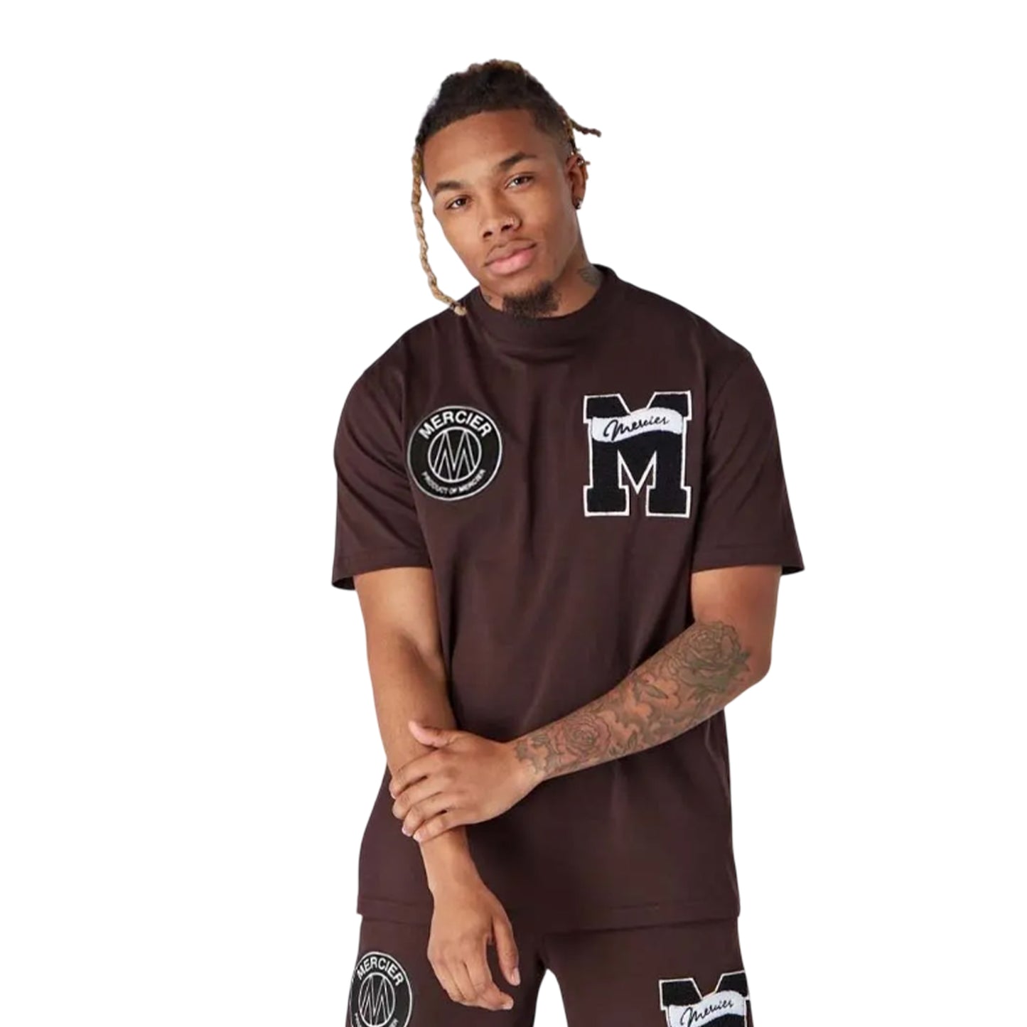 Brown - Front - Mercier Mens Academy T-Shirt
