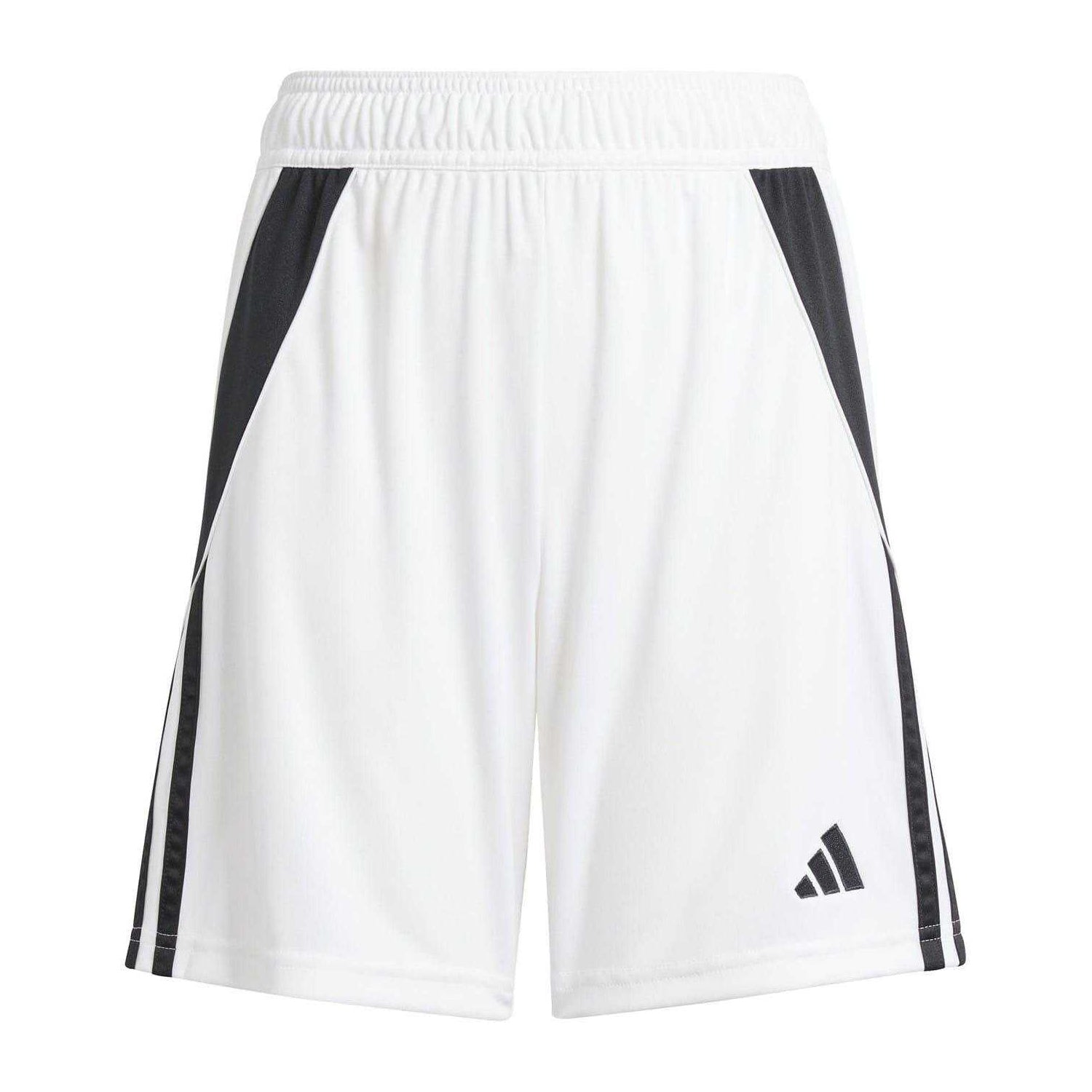 White-Black - Front - Adidas Childrens-Kids Tiro 24 Football Shorts