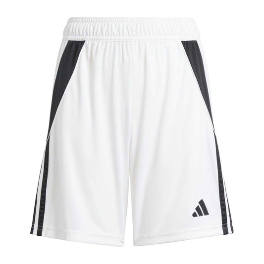 White-Black - Front - Adidas Childrens-Kids Tiro 24 Football Shorts