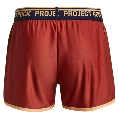 Red - Back - Under Armour Girls Project Rock Chino Shorts