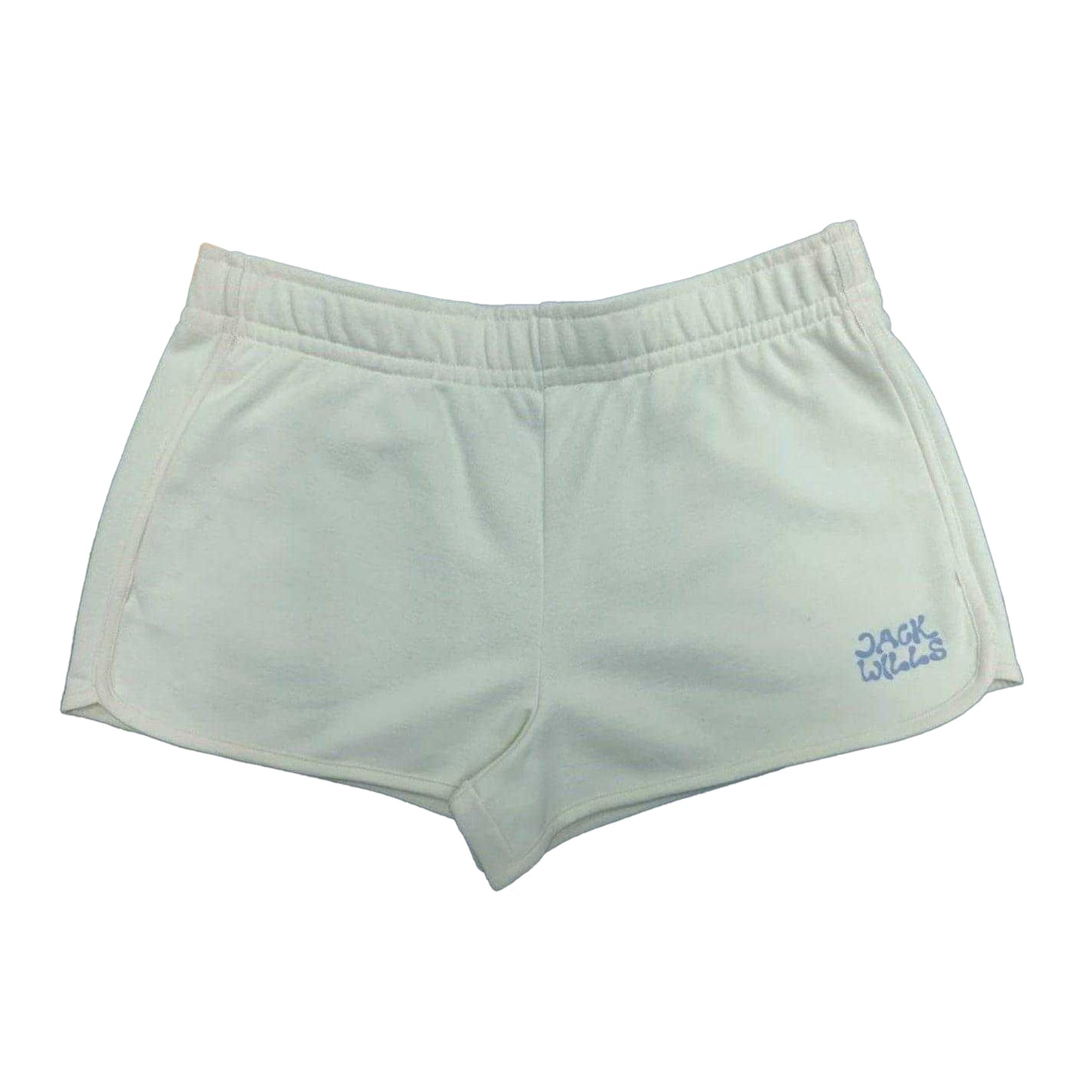 Vintage White - Front - Jack Wills Womens-Ladies Curved Sweat Shorts