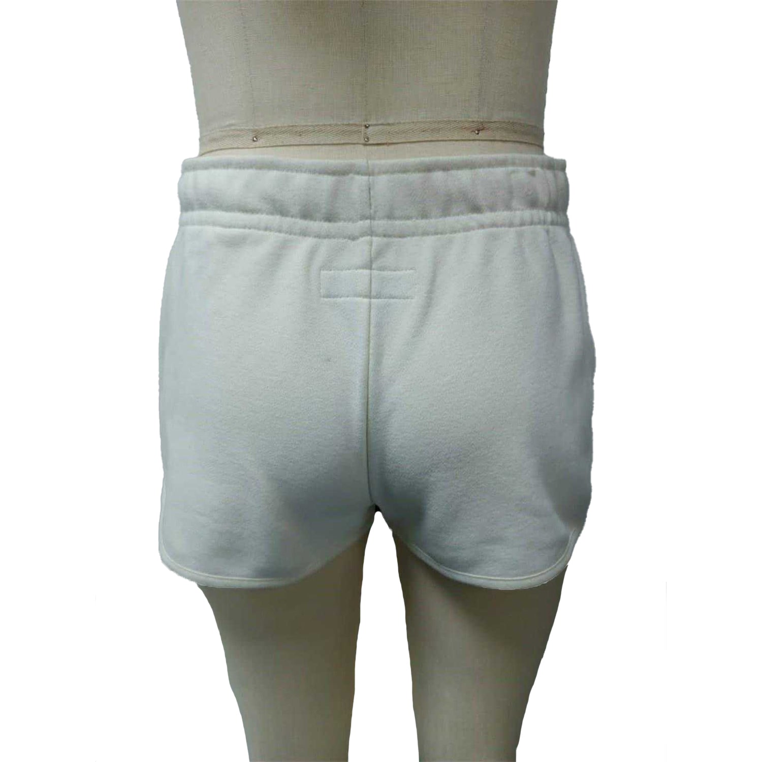 Vintage White - Back - Jack Wills Womens-Ladies Curved Sweat Shorts