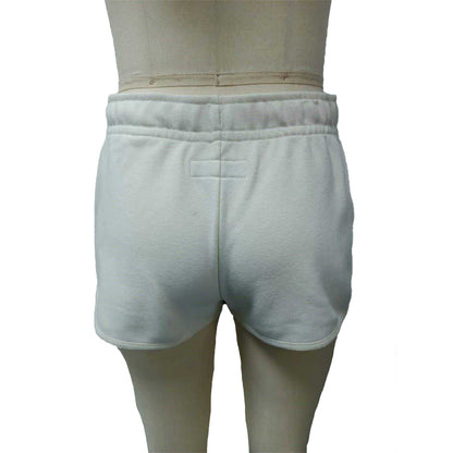 Vintage White - Back - Jack Wills Womens-Ladies Curved Sweat Shorts